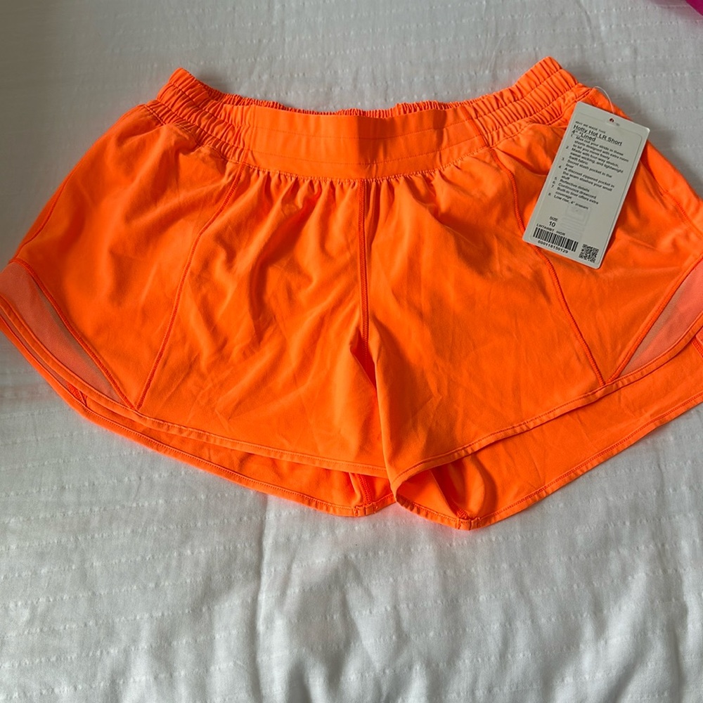lululemon athletica Orange Athletic Shorts